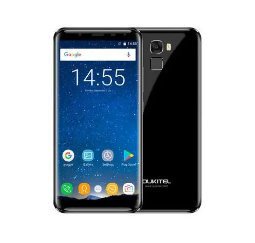 Oukitel K5000 5000 мАч смартфон 4 Гб 64 Гб MTK6750 Восьмиядерный 21MP+ 16MP 5," HD 18:9 4G-LTE отпечаток пальца мобильный телефон - Цвет: Черный