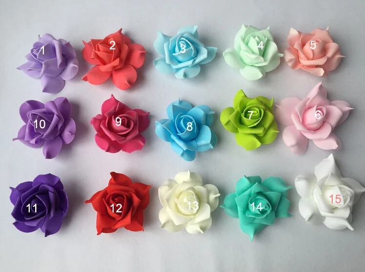 foam rose heads