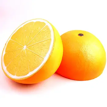 

LeadingStar 25cm Super Large Squishy Half Orange Shape Slow Rising Toy Children Fruit Shape Vent Soft Squeeze Stress Relieve Toy