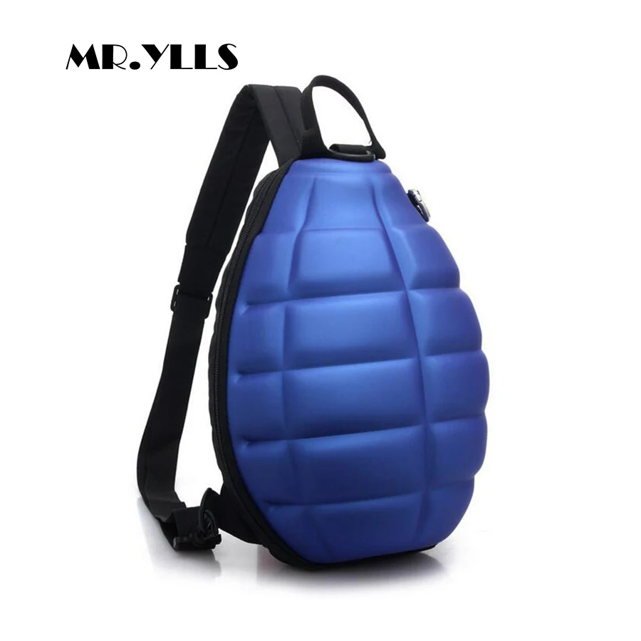 

MR.YLLS Child Bomb Turtle Shell Creative Fashion Shoulder Bag PU School Bags Zipper Women Men Casual Unisex Cool Crossbody Bag
