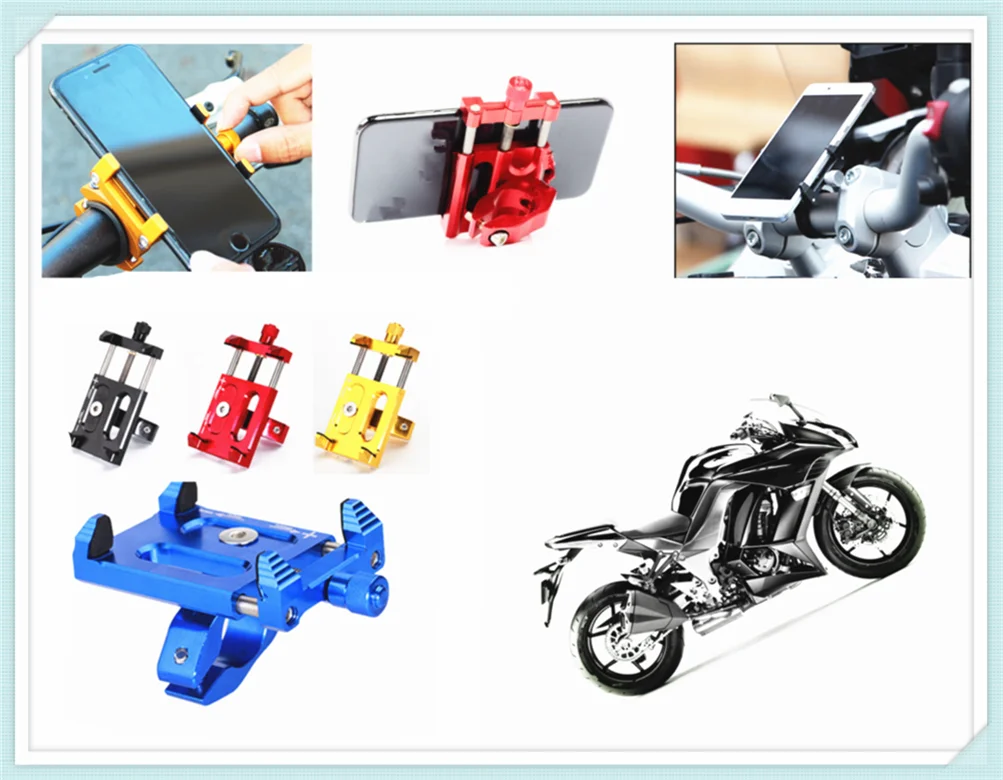 Aluminum alloy bicycle motorcycle metal mountain bike mobile phone bracket for Kawasaki Z1000 ZX10R ZX12R ZX6R ZX636R ZX6RR
