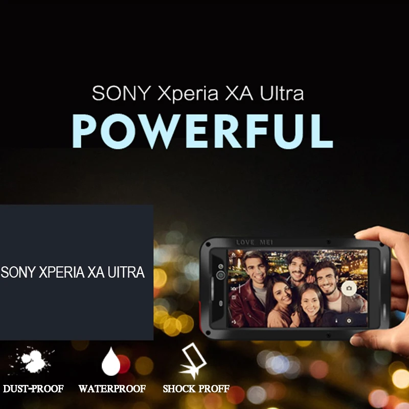 imágenes para Para Sony Xperia XA Ultra Caso Armor Cubierta Del Metal de Aluminio para Caja A Prueba de agua A Prueba de Golpes Para Sony Xperia XA Ultra XA Ultra Casos imágenes para Para Sony Xperia XA Ultra Caso Armor Cubierta Del Metal de Aluminio para Caja A Prueba de agua A Prueba de Golpes Para Sony Xperia XA Ultra XA Ultra Casos