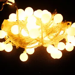 LED мерцания праздник Рождество огни; ball типа; 10 м 100LED шар света строки Водонепроницаемый + 220 ~ 240 В/ac90-130vpower plug
