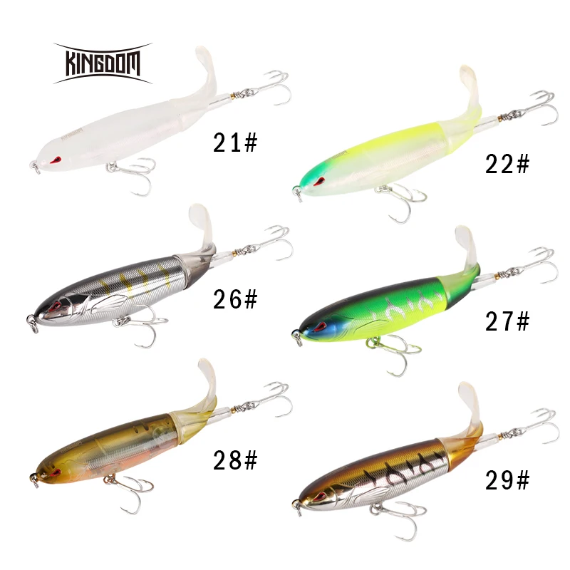 Королевство рыболовная приманка пропеллер Whopper Plopper Popper 90 мм/12 г 110 мм/20 130 мм/38