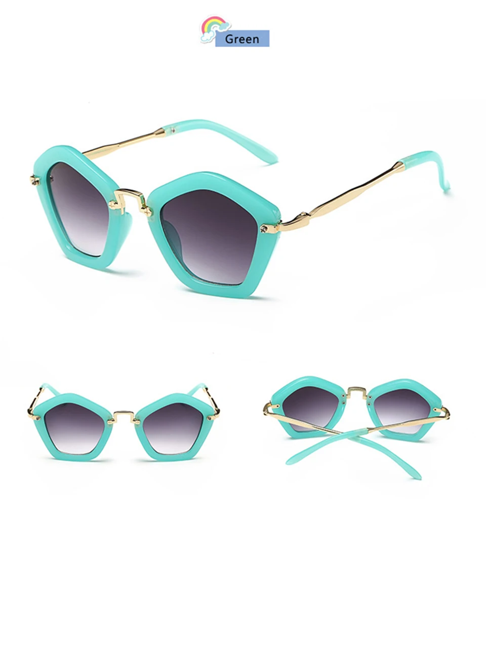 jumlai Kids Sunglasses 2019 Brand Trendy Polygon Children Boys Girls Sun Glasses Sun Shades Baby Glasses Eyeglasses Goggles   (6)