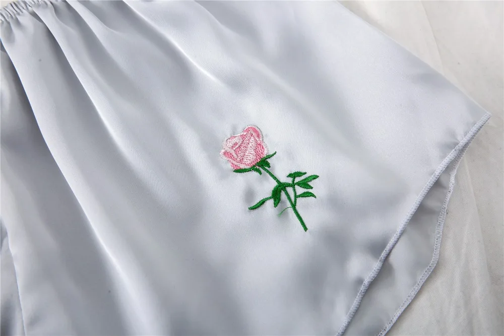 Daeyard Sleep Lounge женские пижамные комплекты с нагрудной накладкой Весна Лето атласная пижама Повседневная Пижама Femme Домашняя одежда 3 штуки