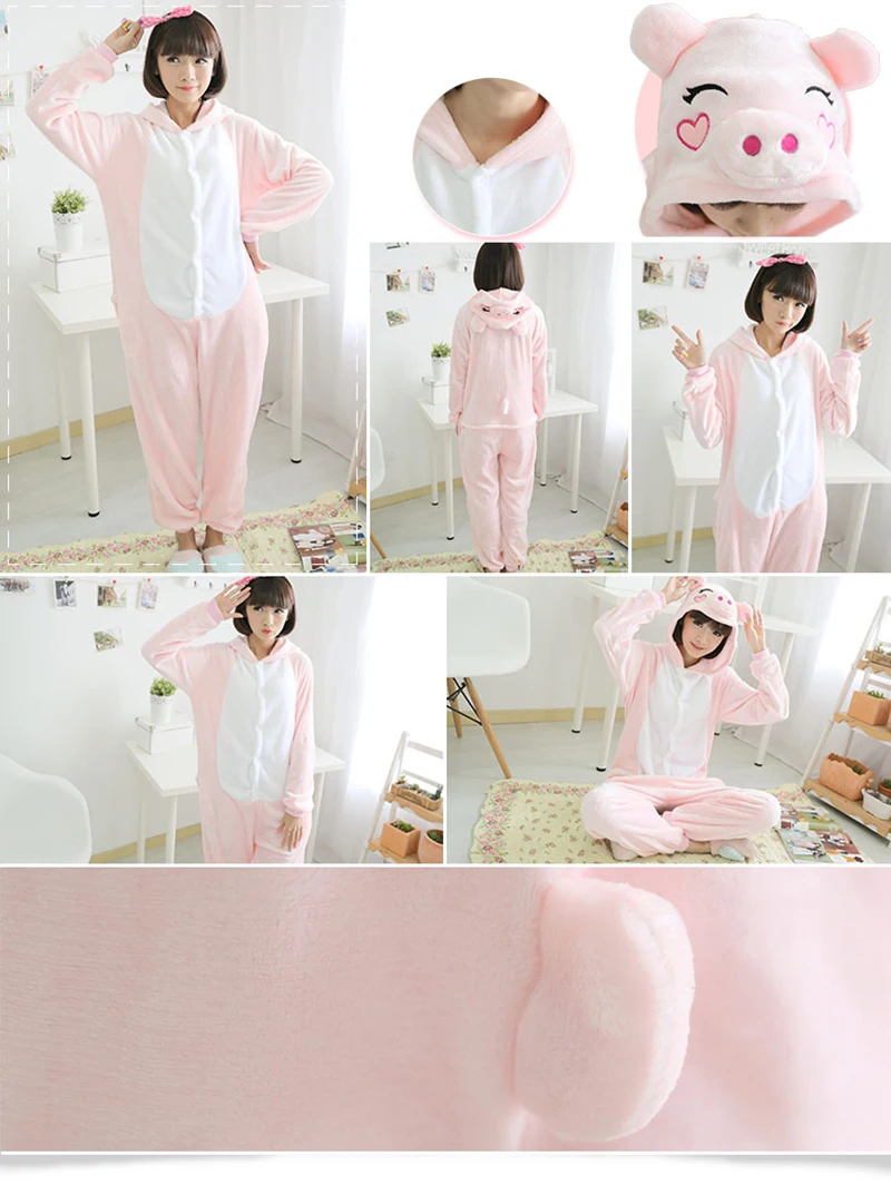 Kigurumi единорог пижамы Ститч взрослых животных Onesie женщин мужчин пара зима пижамы костюм кошка пижамы фланелевые пижамы