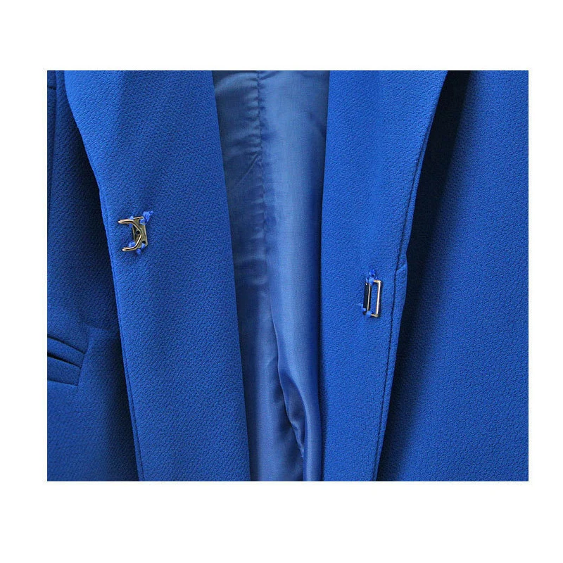 Тонкие женские пайки и куртки s-xl с закрытой грудью женские пайки офисные костюмы синяя весенняя куртка Пальто Верхняя одежда Feminino