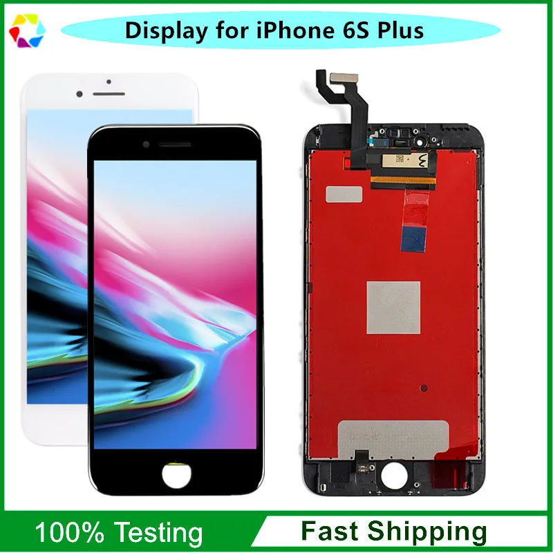

10 Piece AAA+ Quality LCD for iPhone 6S Plus Display Screen + Touch Digitizer Assembly 5.5 inch ,Black White