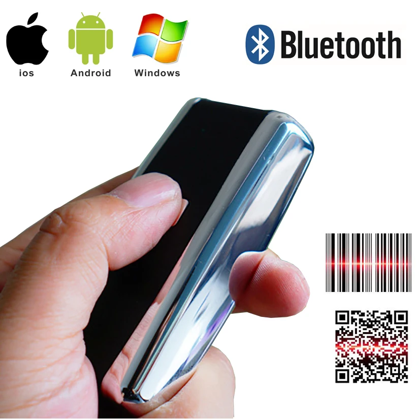 Portable Pocket Wireless 2D Scanner QR Code Reader Bluetooth 2D Barcode Scanner For Android IOS Scanner Barcod Handheld Portable Pocket Wireless 2D Scanner QR Code Reader Bluetooth 2D Barcode Scanner For Android IOS Scanner Barcod Handheld