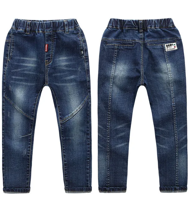 IENENS 5-13Y Kids Boys Clothes Skinny Jeans Classic Pants Children Denim Clothing Long Bottoms Baby Boy Casual Trousers 2