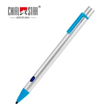 Buy online Stylus Pen for Tablets, Touch Screen Drawing Pen Active 2.0mm Nibs 3D USB Silver Capacitive Pen Stylus for Phone Accessories