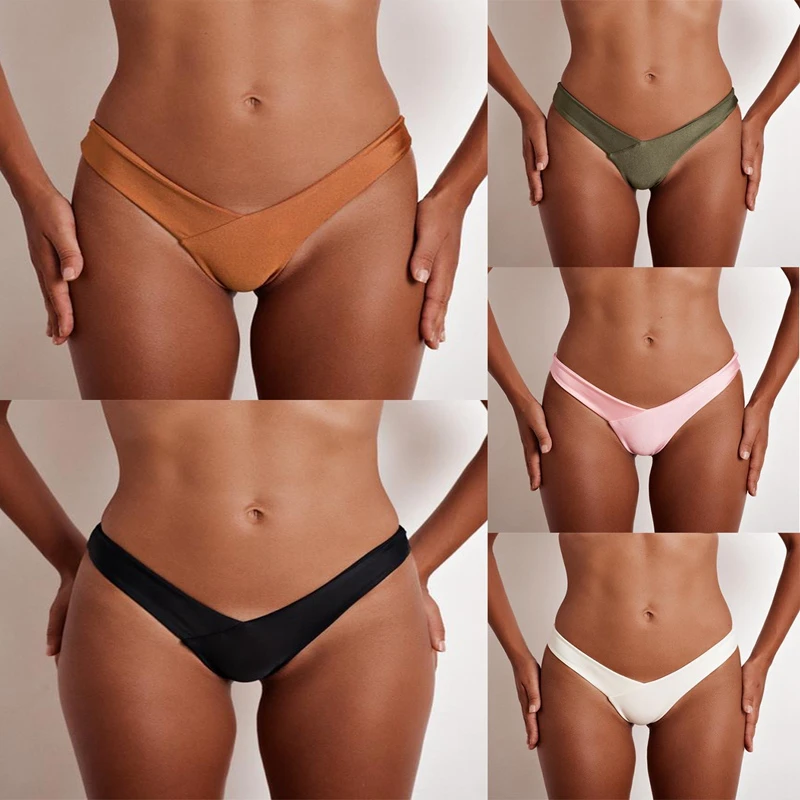 black thong swim bottoms