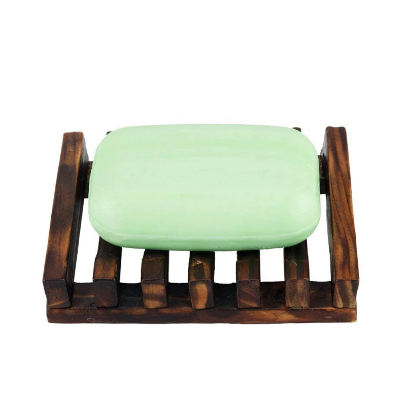 Portable Soap Stand Wood Box Japanese style Natural Soap Dishes Holder