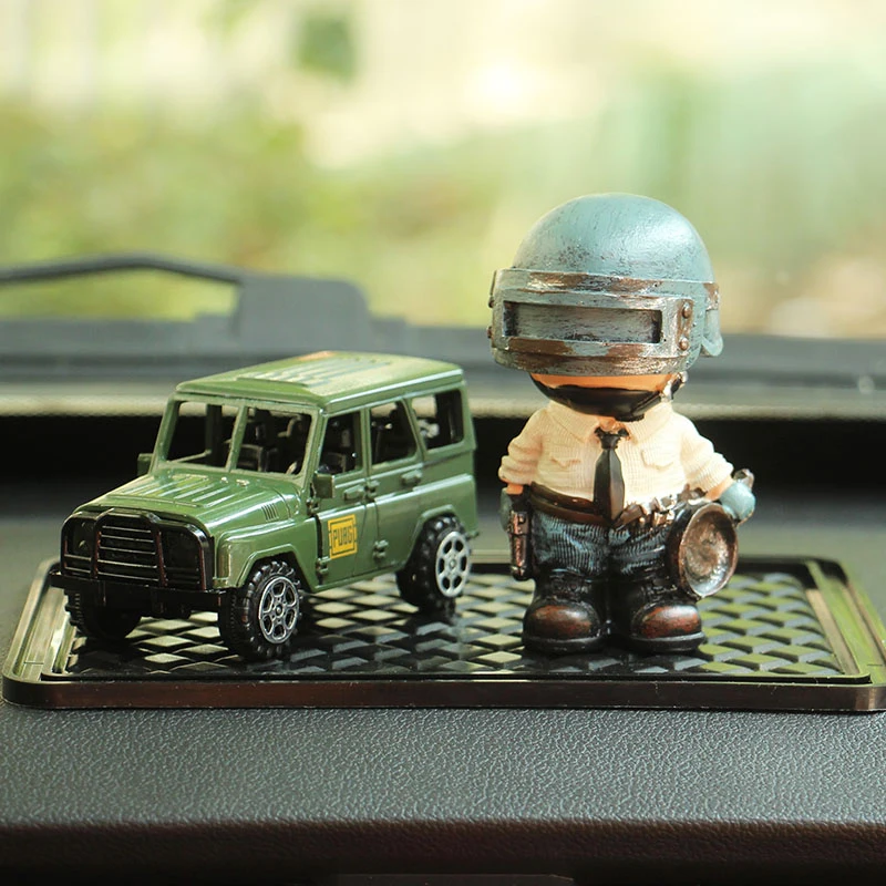  Styling Car Ornaments Game PUBG Trucks Model Playerunknowns Battlegrounds Anti-slip Decor Model Dol