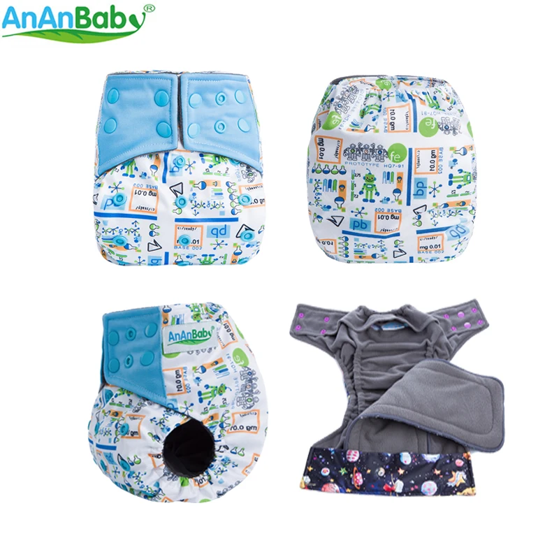 Ananbaby Регулируемый AI2 ткань пеленки с 4 Слои бамбуковый угольный вкладыш|Детские