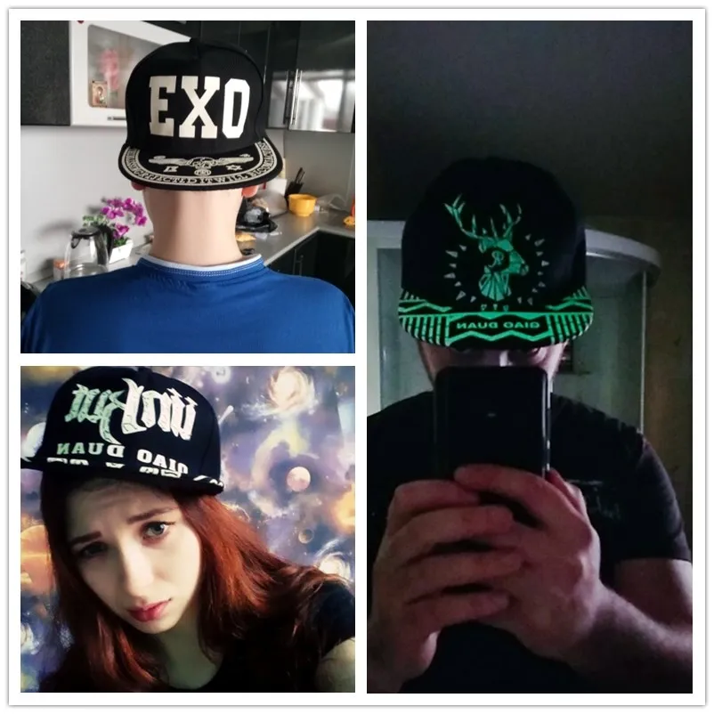 New-Fashion-Fluorescence-Baseball-Cap-Women-Men-Snapback-Caps-Luminous-Gorras-Sport-Casquette-Hip-Hop-Cap