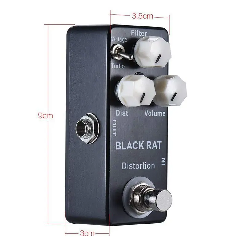 Mosky Black RAT Distortion мини гитарная педаль эффектов