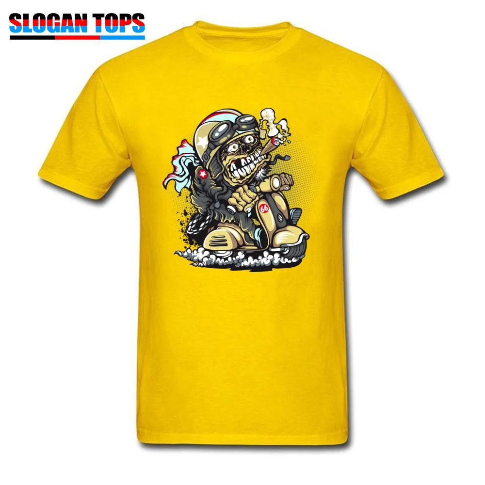 2018919Y45 Summer Tops Tees Short Sleeve for Men Cotton Fabric Summer Round Collar Top T-shirts Europe Sweatshirts Slim Fit 2018919Y45 yellow