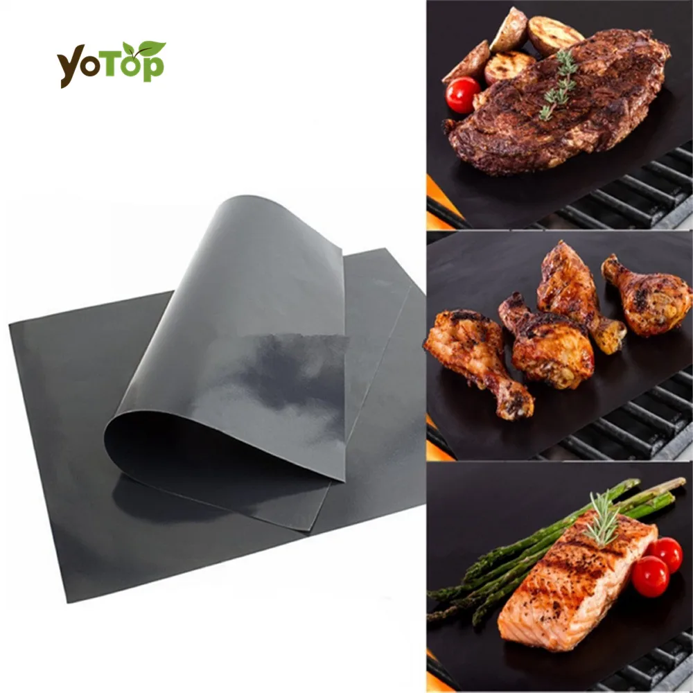 

YOTOP 1Pcs BBQ Grill Mat For Barbecue Grill Sheet Cooking And Baking Microwave Reusable Outdoor Picnic Cooking Tools