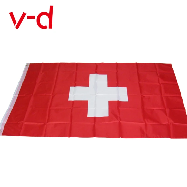 free shipping xvggdg switzerland flag 3 5 feet polyester flag 90 bigbanner