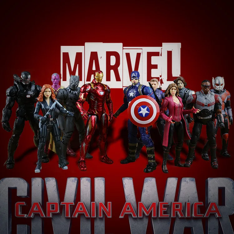 

Marvel Captain America War Vision PVC Action Figure Collectible Model Toy