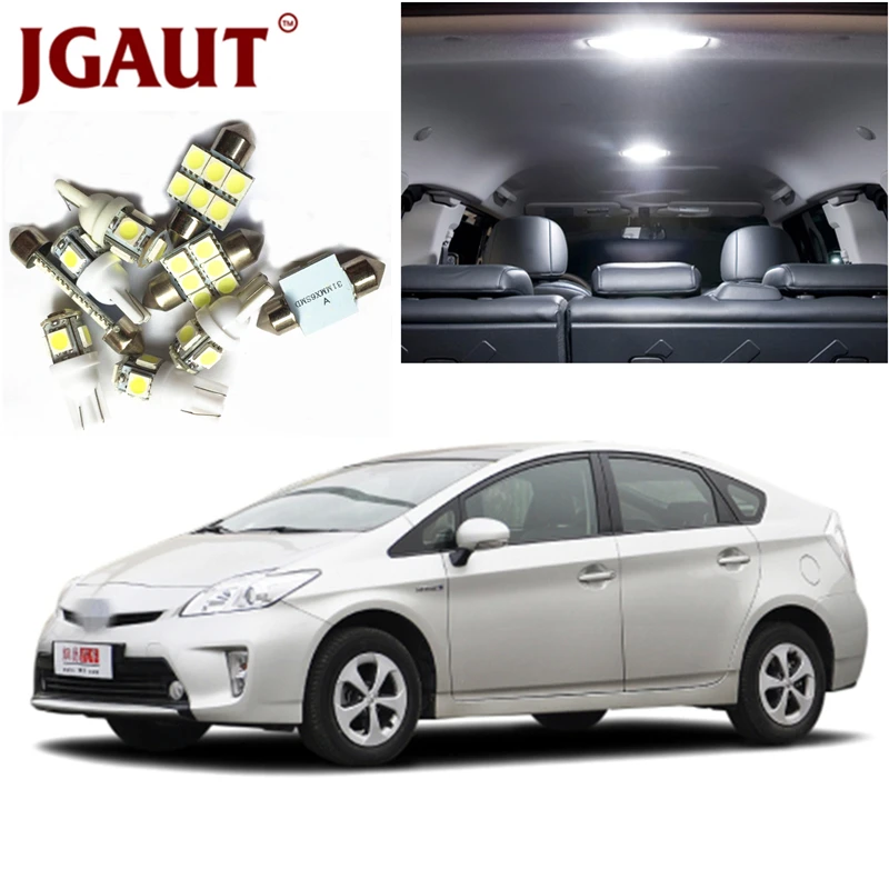 JGAUT For 2004 2015 Toyota Prius White Red Blue LED Lights Interior