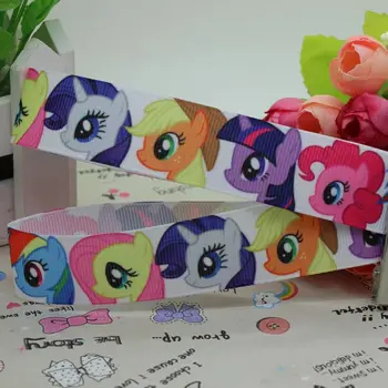 

7/8'' Free shipping little horse printed grosgrain ribbon hairbow diy party decoration wholesale OEM 22mm H1406