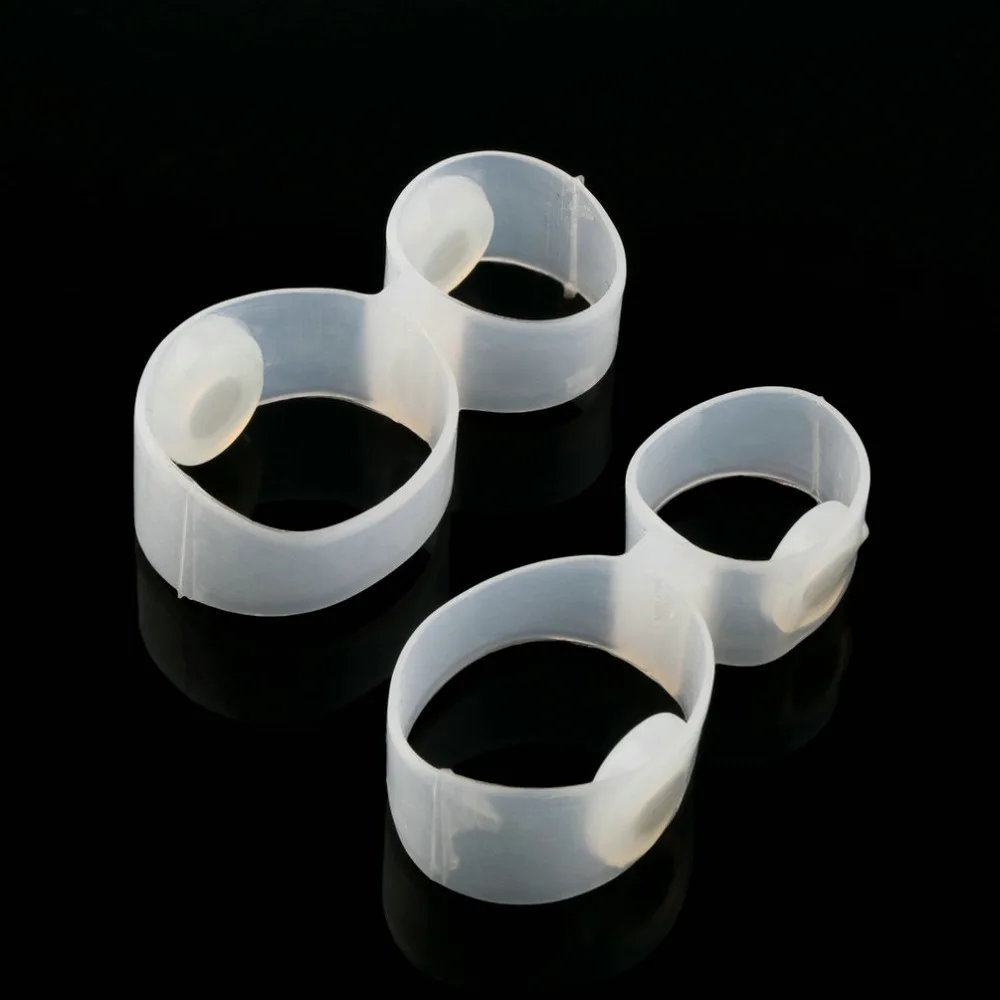 1psir lose weight new technology healthy Diet Slimming Double toe ring sticker Silicone foot massage feet loss weight reduce