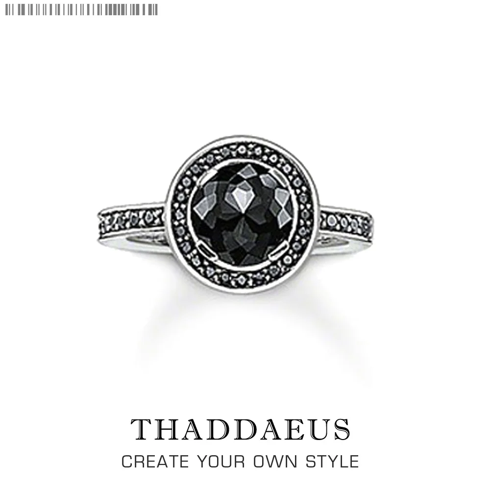 

Solitaire Ring Light of Luna Black,Thomas Style Glam Fashion Good Zirconia Jewerly For Women,2017 Ts Gift In Silver,Super Deals