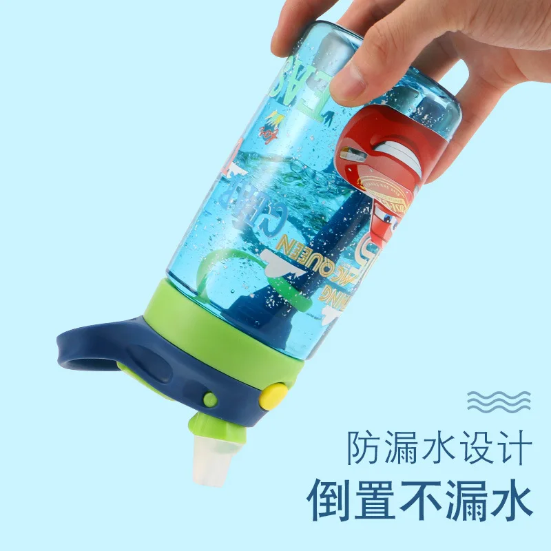 420 мл детская бутылка для кормления воды детская портативная бутылка детская мультяшная Минни Микки Милая Экологичная с крышкой походная пластиковая