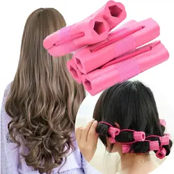 В моде Губка Бигуди Ролики DIY цветок Дизайн мягкие волосы волнистые бигуди ролика стержни для укладки волос инструмент для Для женщин для