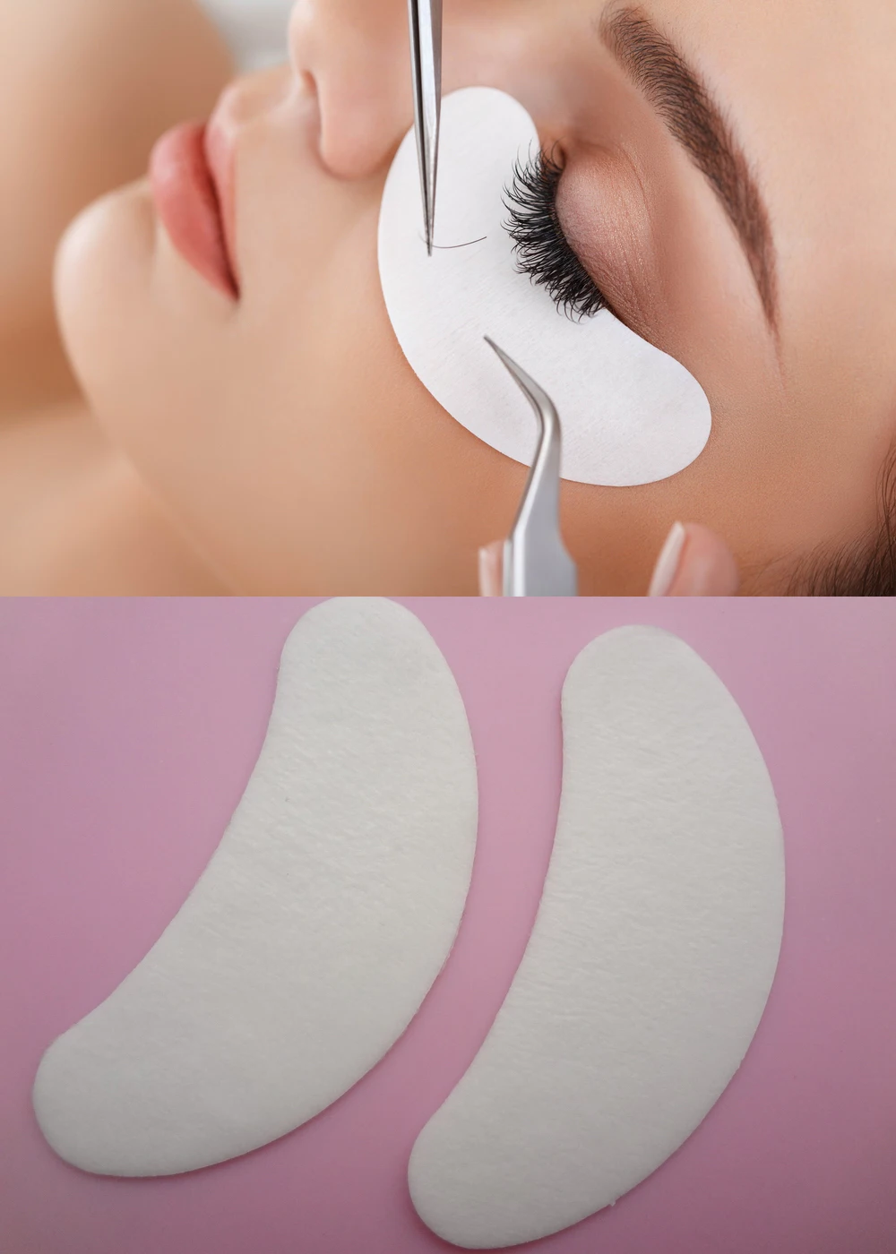 

100 pairs eyelash extension lint free eye pads from south korea best quality free shipping