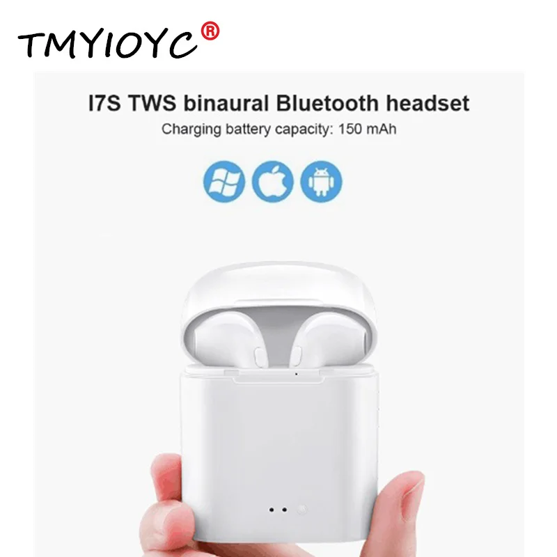 

i7s TWS Mini Wireless Earphone In-Ear Bluetooth Earbud Headset With Charging Box Mic Headphone Wireless 0ordopjes