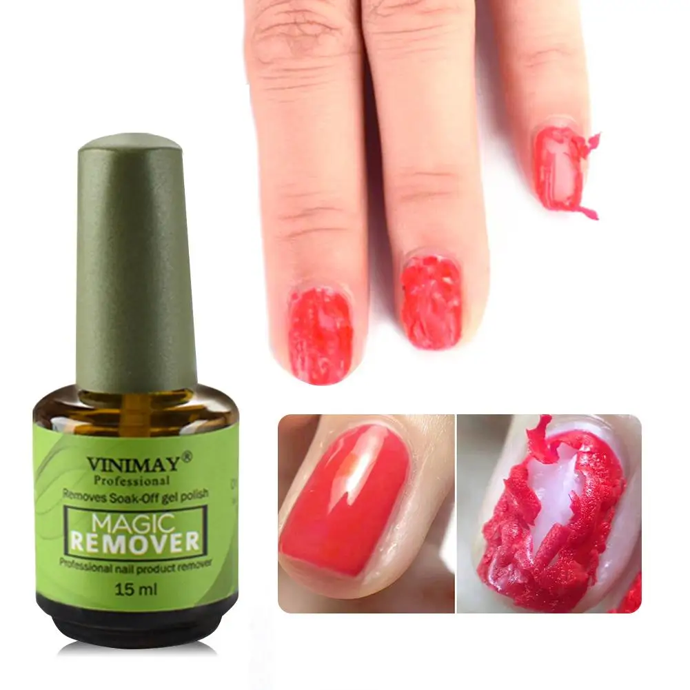 

VINIMAY 15ml Burst Magic Remove UV Gel Nail Polish Remover Soak off Nail Art Primer Acrylic Clean Degreaser For Nail Lacquer