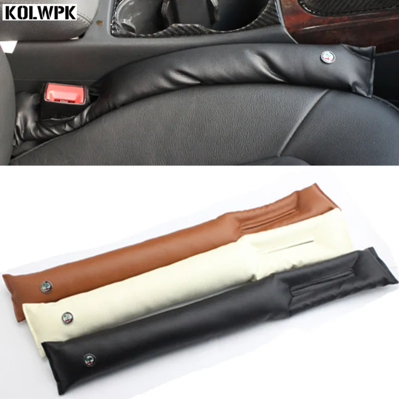 

2pcs Faux Leather Car Seat Gap Pad Fillers Spacer Filler Slot Plug For for alfa romeo 159 147 156 giulietta 147 159 mito
