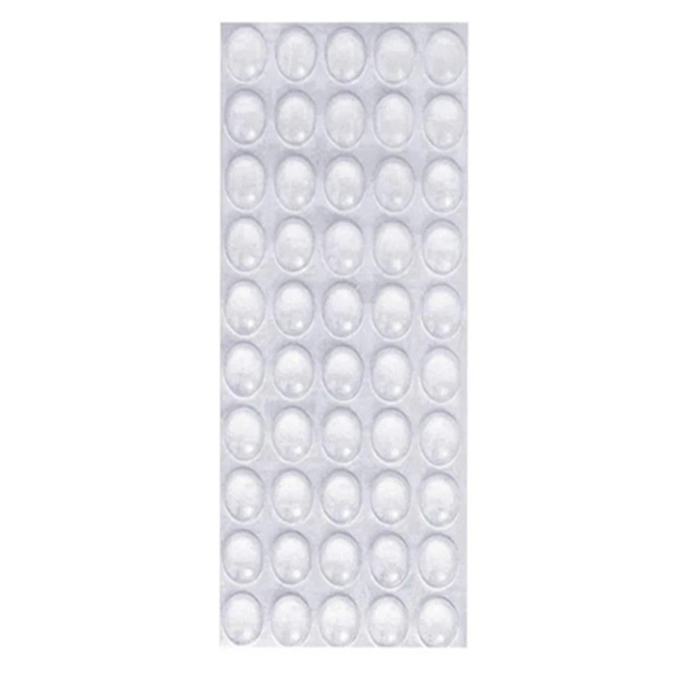 

50PCS Feet Protective Self Adhesive Durable Transparent Cupboard Non Slip For Drawer Cabinet Cushion Furniture Silicone Mat Door