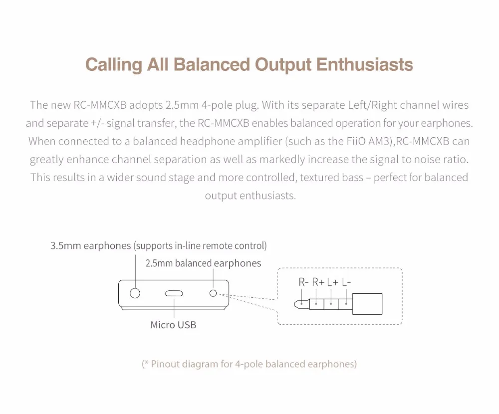 FiiO RC-MMCXB RC-78B RC-UE2B RC-IE8B RC-ATHB сбалансированный Наушники Замена кабеля