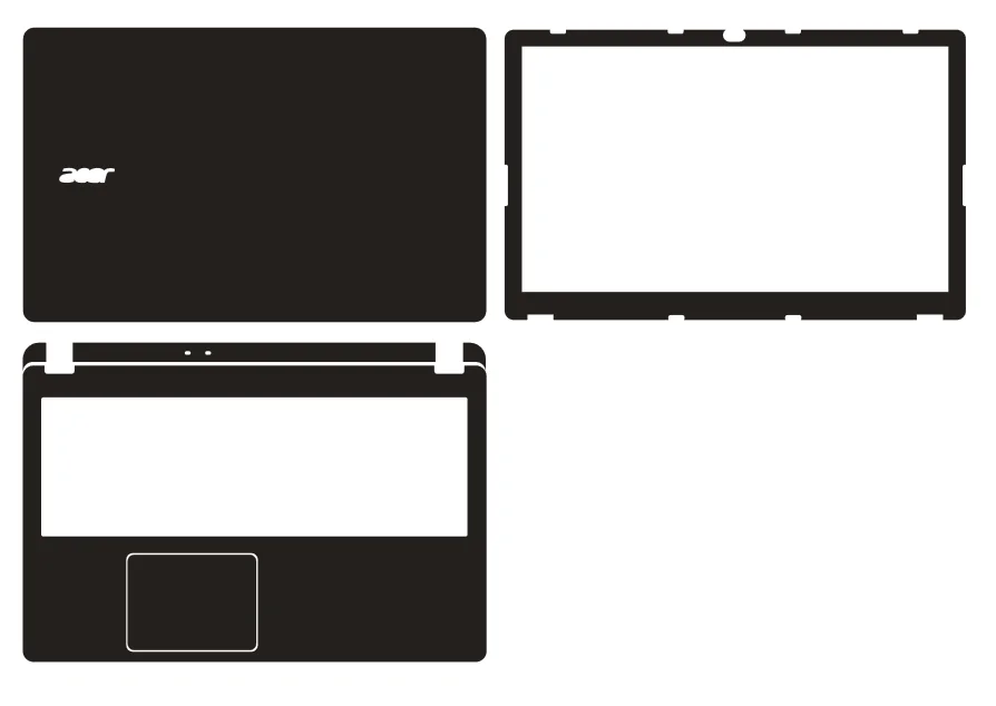 

Laptop Carbon fiber Vinyl Skin Stickers Cover guard For ACER ASPIRE V5-572G V5-573 V5-552G V5-522 V7-581 V7-582 15.6"