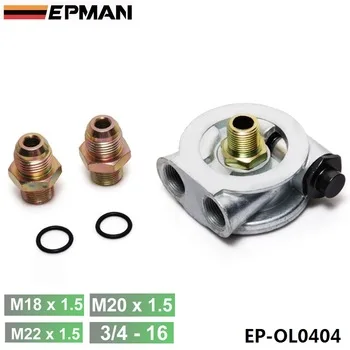 EPMAN OIL COOLER FILTER SANDWICH PLATE + THERMOSTAT ADAPTOR  (AN10 or AN8) FITTINGS  EP-OL0404
