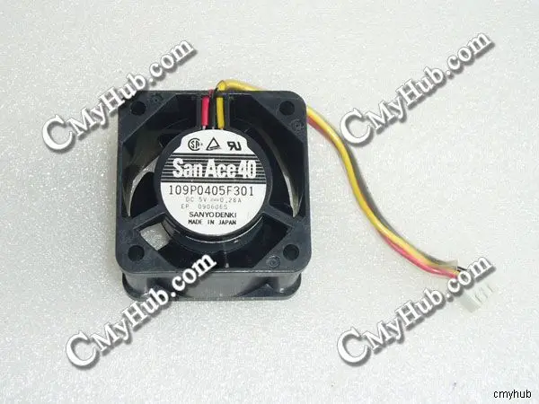 Подлинный для SANYO DENKI 109P0405F301 DC5V 0.28A 3-контактный 3-проводной 4028 40X40X28MM охлаждающий