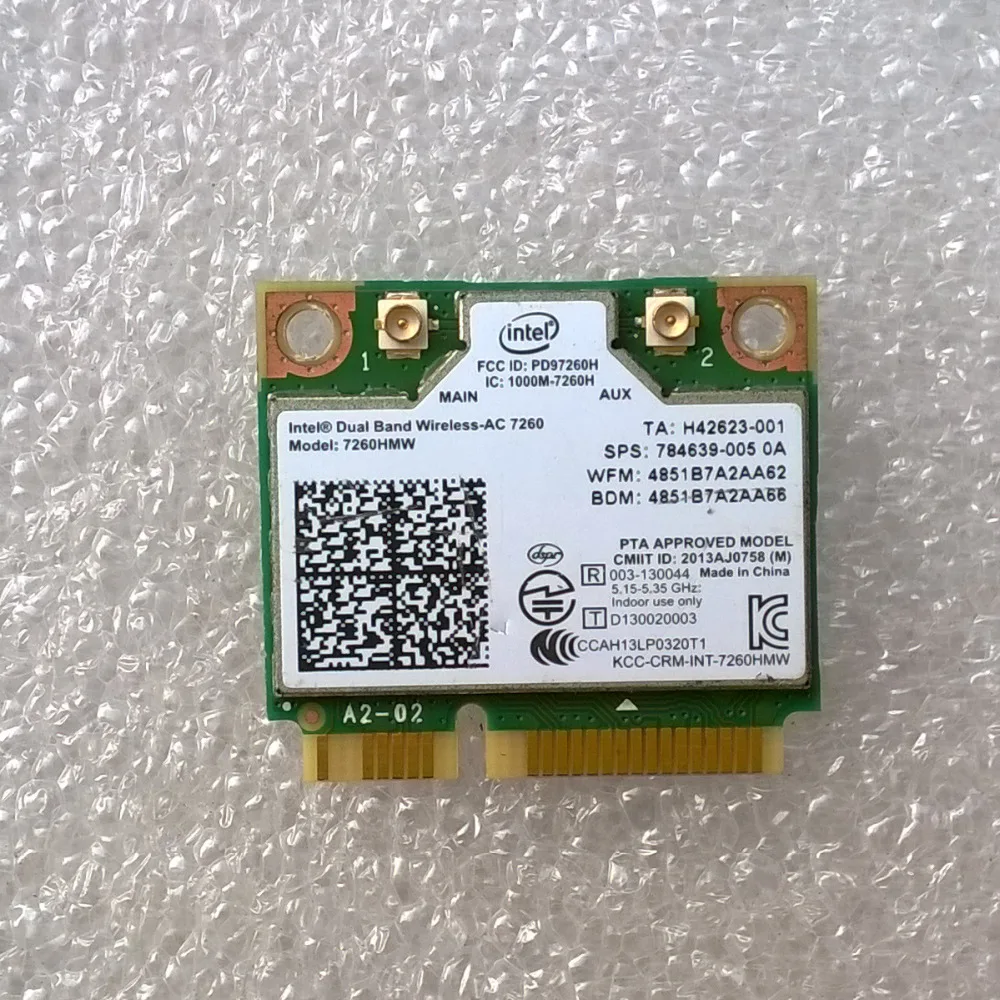 Int Dual Band Wireless AC 7260 7260HMW For ENVY 17 Notebook PC Series sps 784639 005