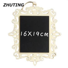 16*19 см Подвесной Тип полый Стиль Прямоугольная доска с пеньковой веревкой DIY доска для письма