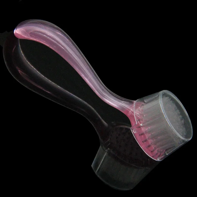 

Professional Nail Tips Dust Cleaning Brush With Lid Makeup Nails Washing Brushes Plastic Manicure Pedicure Essential Nail Tool