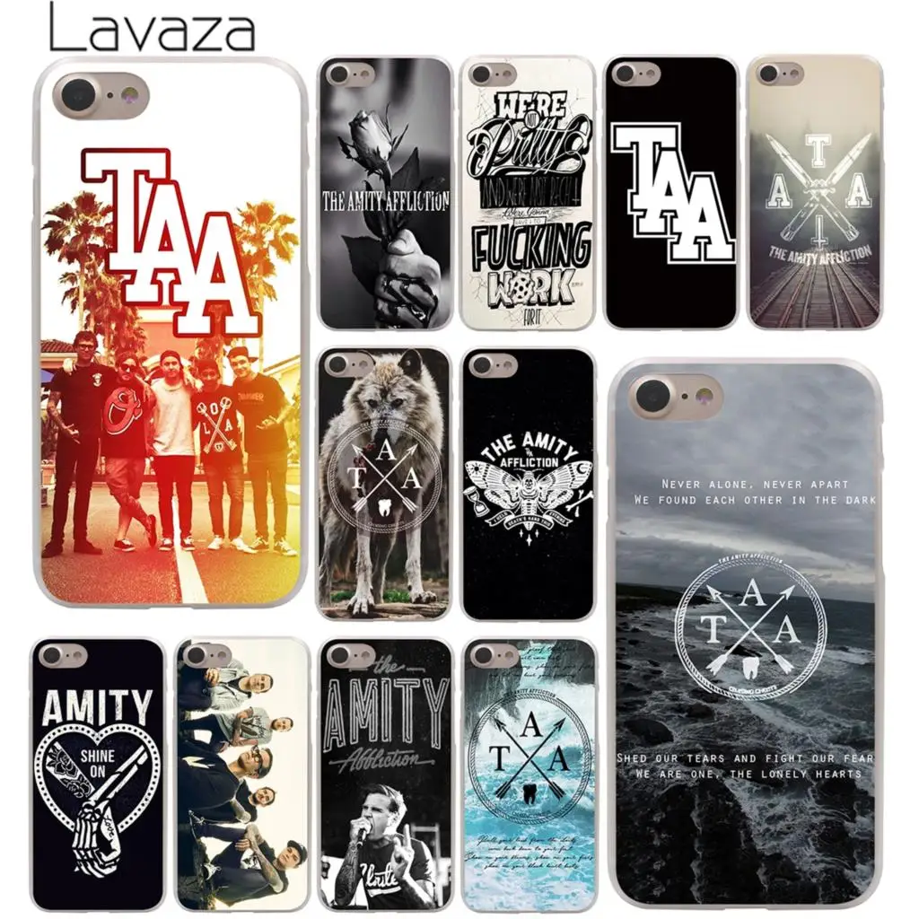 

The Amity Affliction Hard Case Transparent for iPhone 7 7 Plus 6 6s Plus 5 5S SE 5C 4 4S