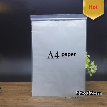 

50 pcs/ lot A4 paper bag 24*34cm 12 silk Self-sealing Bag
