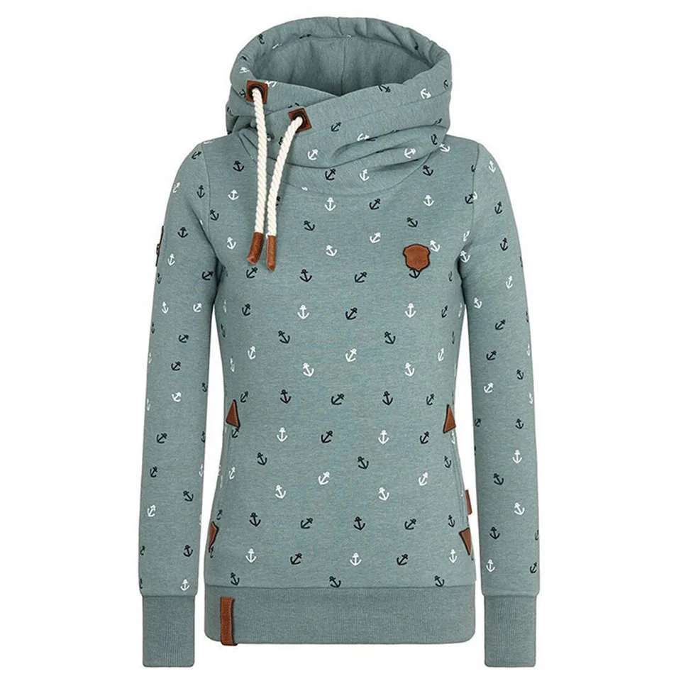 

Women Hoodie Long Sleeve Pullover Print autumn Straight Beige Green Straight Light Blue Modern Fashion Women Hoodie plus size