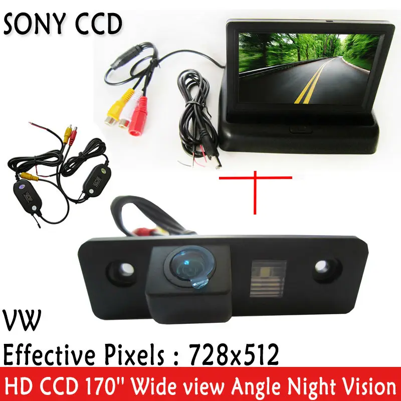 SONY CCD HD Parking Monitors LED Car Rear View Camera With 4.3