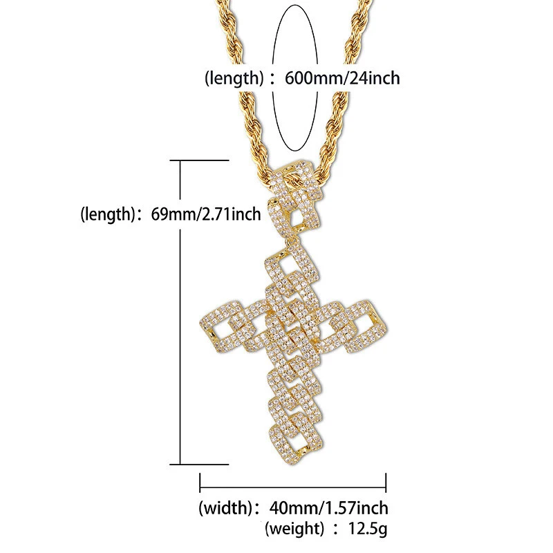 hip hop cross necklace3