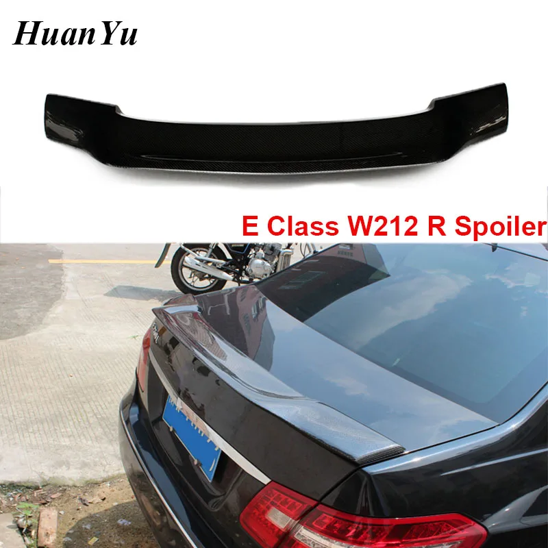 

Carbon Fiber R Style Rear Spoiler for Mercedes-Benz W212 E Class 4-door Sedan Duck Trunk Wings 2010-2016 Car Stylings